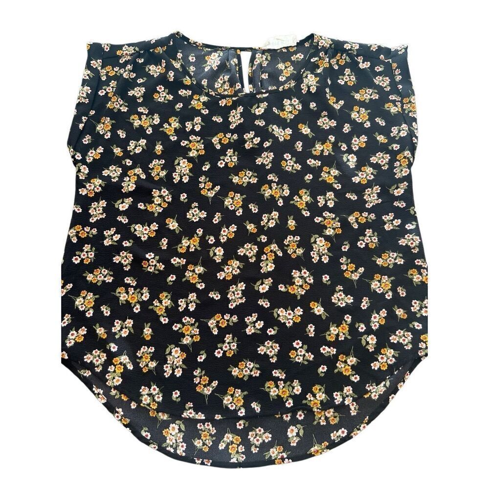 HIPPIE ROSE FLOWERS blouse top size L